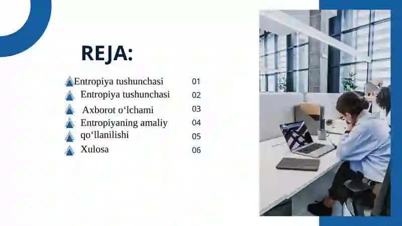 Entropiya va axborot  o’lchami 2