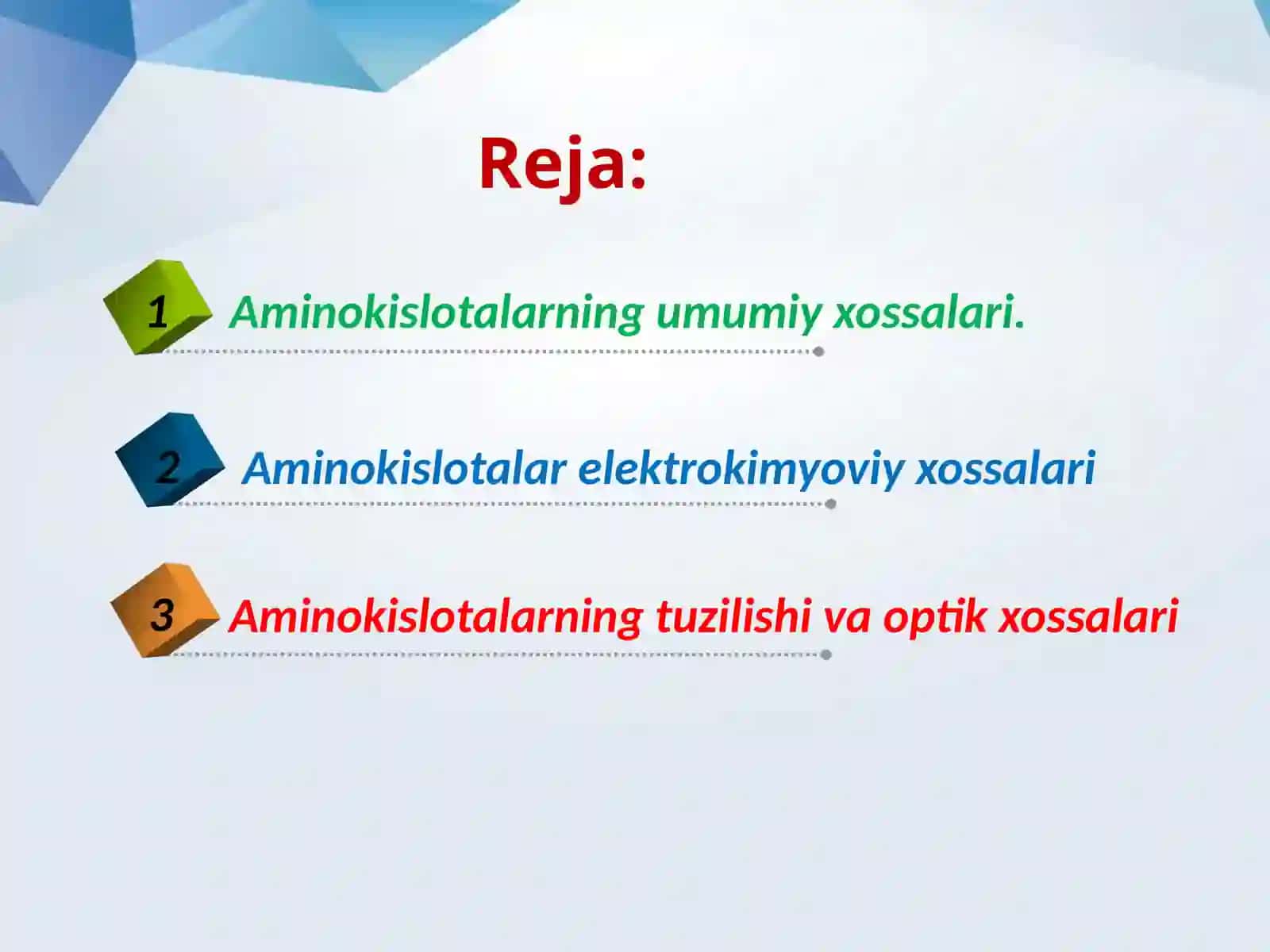 Protogenli aminokislotalar polipeptid zanjirlarning alfa VA Betta strukturasi oqsillarning strukturalari 2