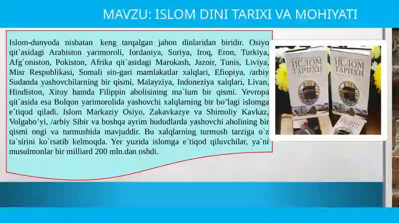 ISLOM DINI TARIXI VA MOHIYATI 2