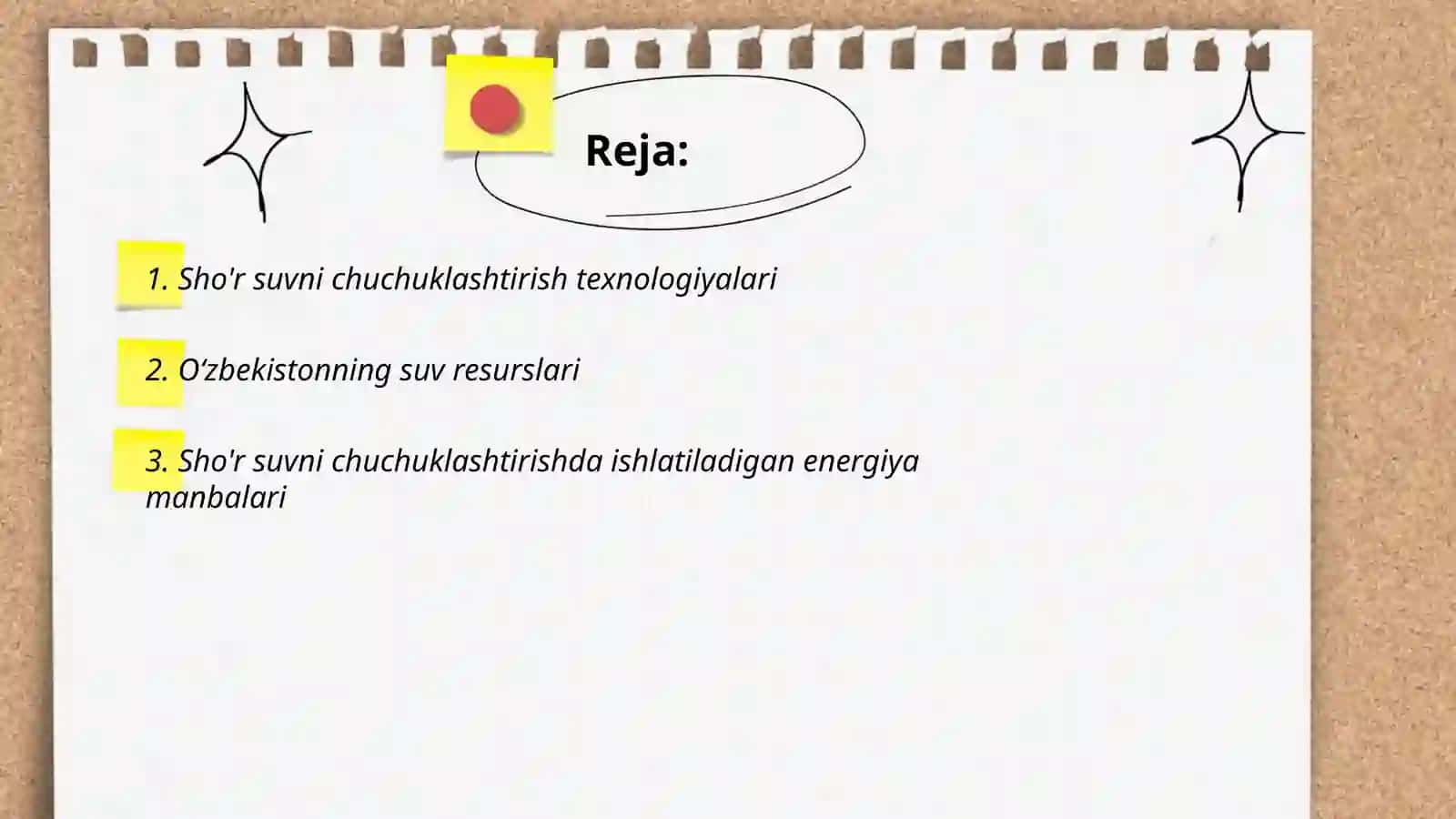 Sho'r suvni chuchuklashtirish texnologiyalari 2