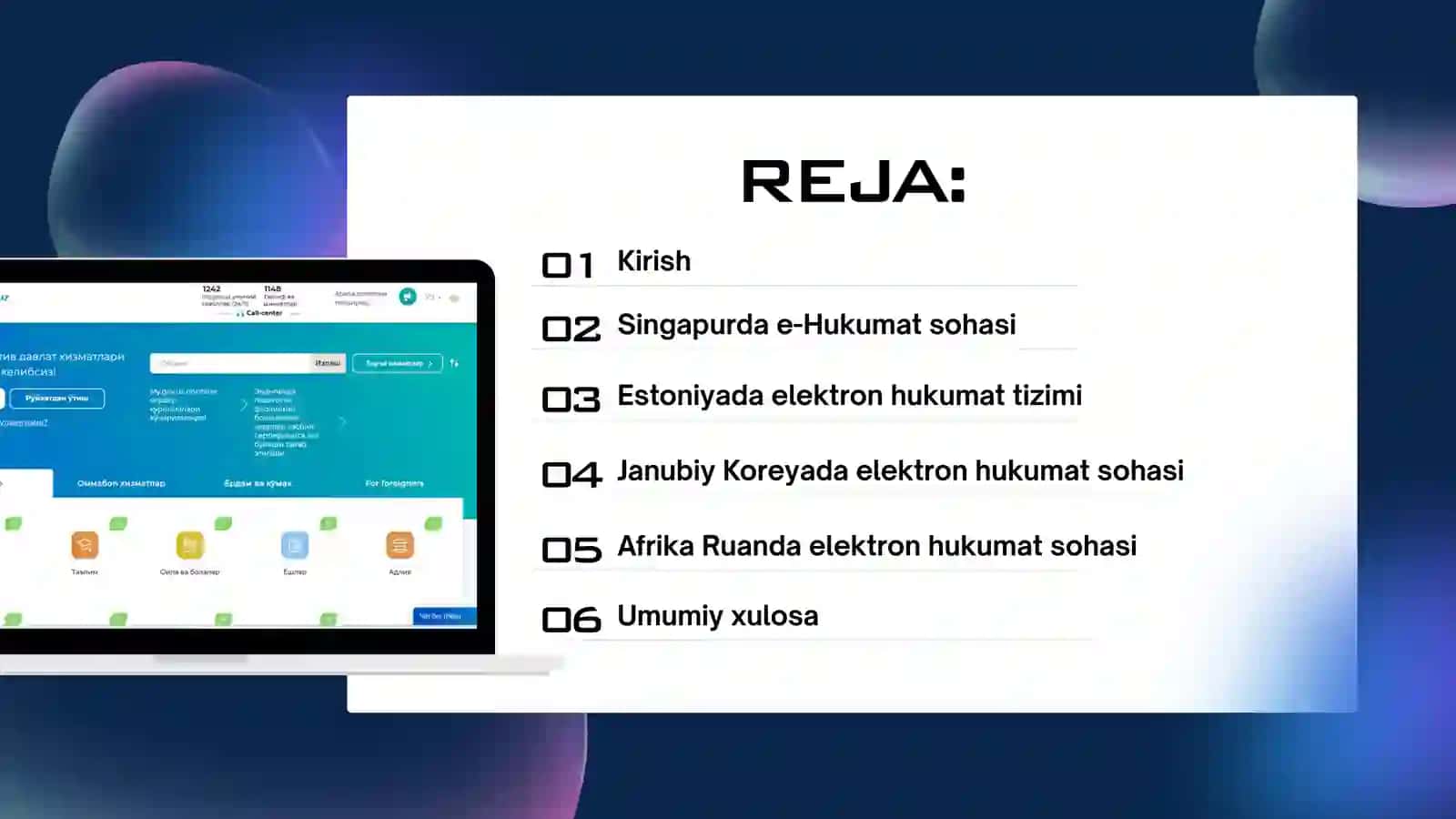 ELEKTRON XUKUMATNI JORIY ETISHNING JAXON TAJRIBASI 2