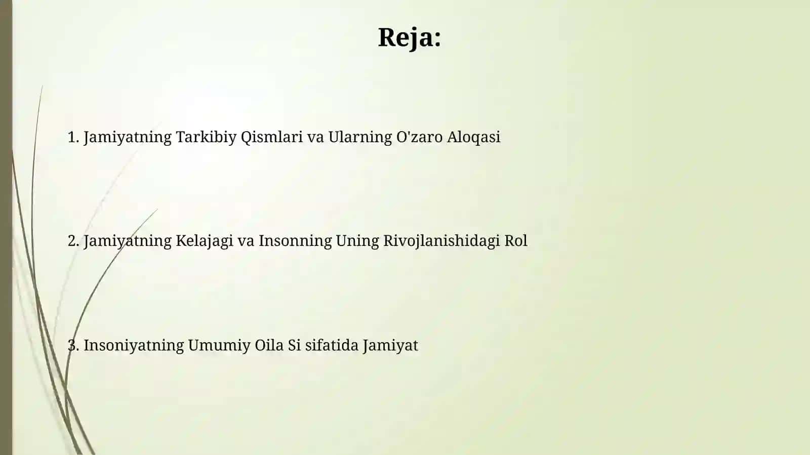 Jamiyat insoniyatning umumiy oilasi 2