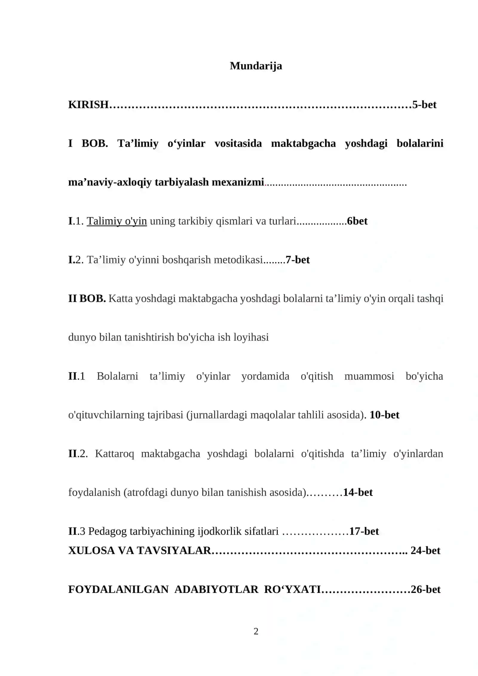 Ta’limiy o‘yinlar vositasida maktabgacha yoshdagi bolalarini ma’naviy-axloqiy tarbiyalash mexanizmi 2
