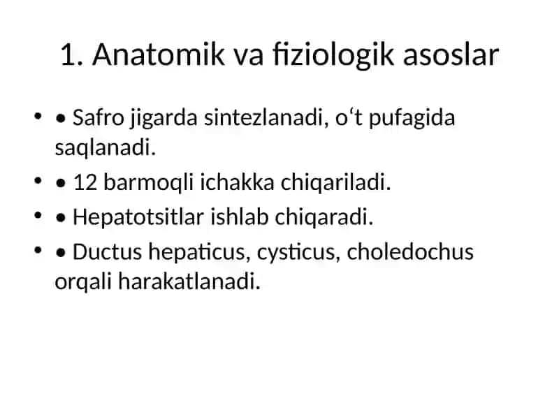 Safro: Tuzilishi, Biotizimdagi Roli, Patologiyalari va Tibbiy Ahamiyati 2