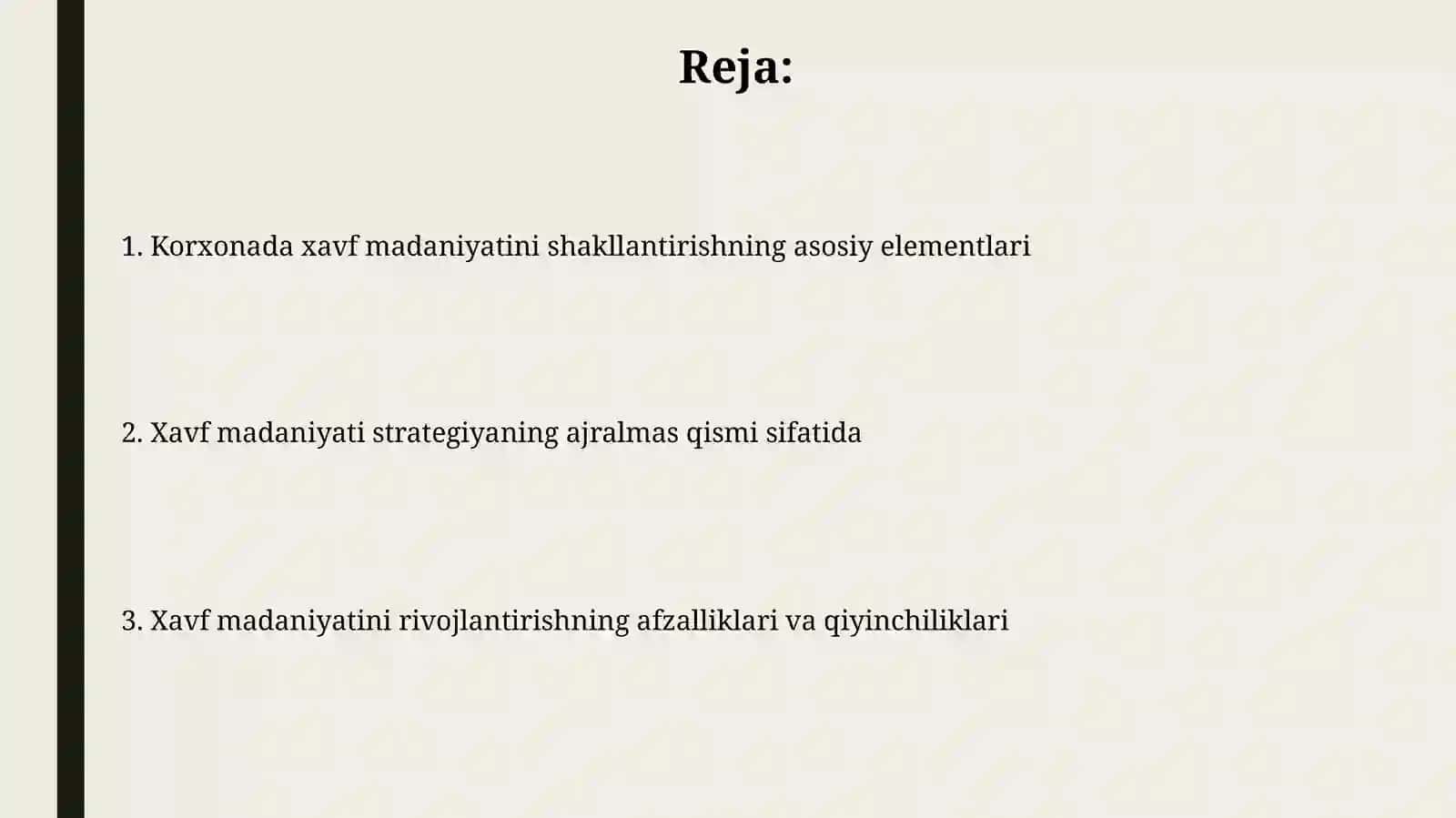 Xatarlarni boshqarish madaniyatiga kirish 2