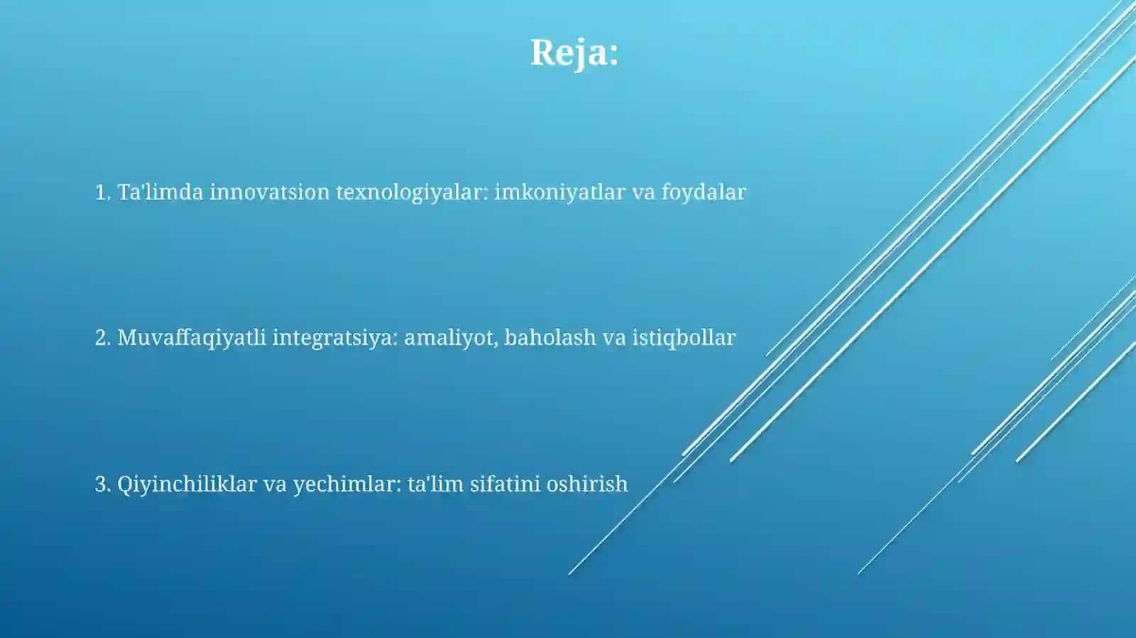 Ta'limda innovatsion texnologiyalar: imkoniyatlar va foydalar 2