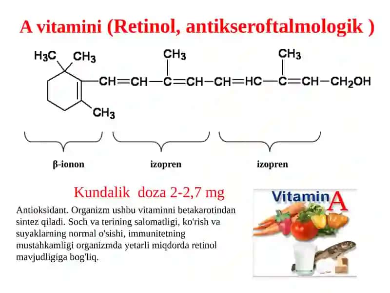 Yog'da eruvchan vitaminlar 2