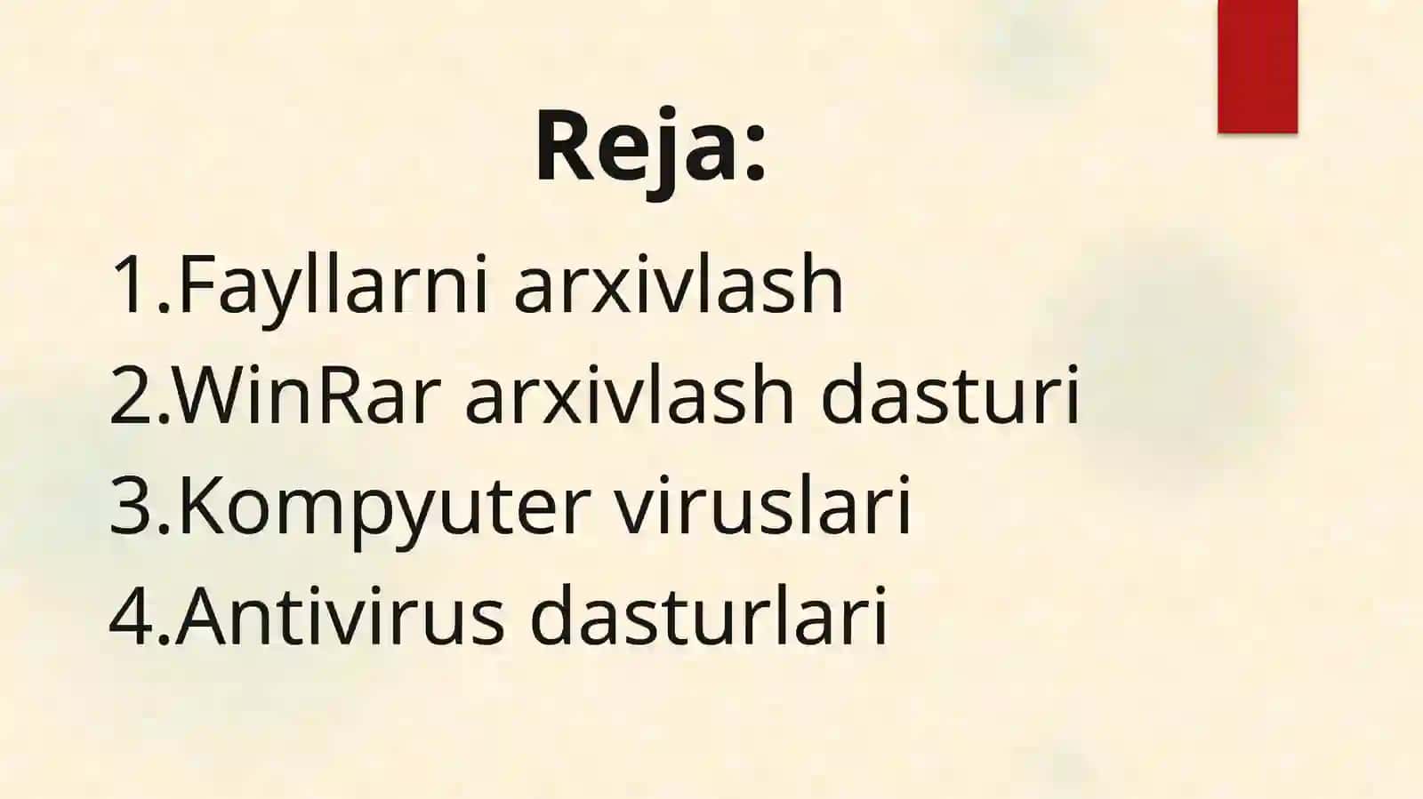 Fayllarni arxivlash 2