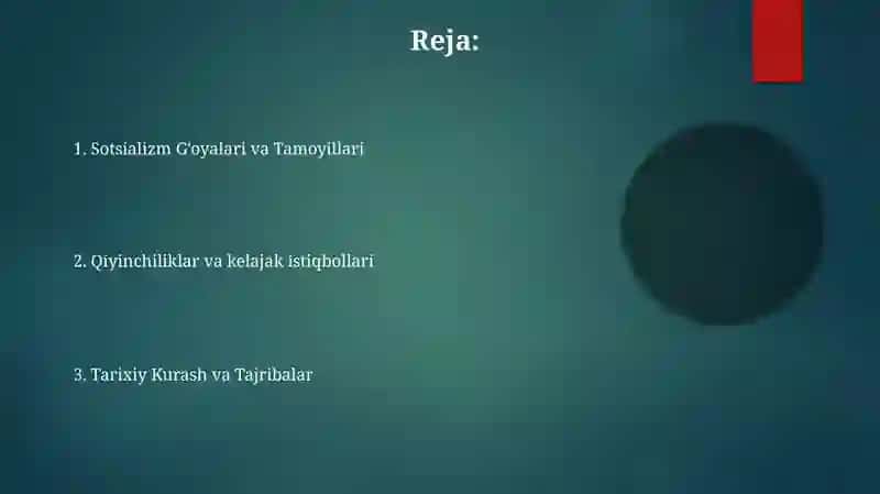 Sotsializmning Mo'ziyati va Ko'rsatgichlari 2