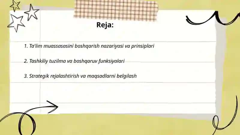 Ta'lim muassasasini boshqarish asoslari 2