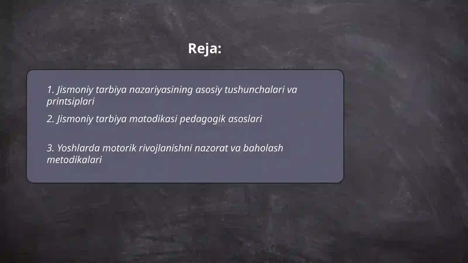 Jismoniy tarbiya nazariyasi va matodikasi 2