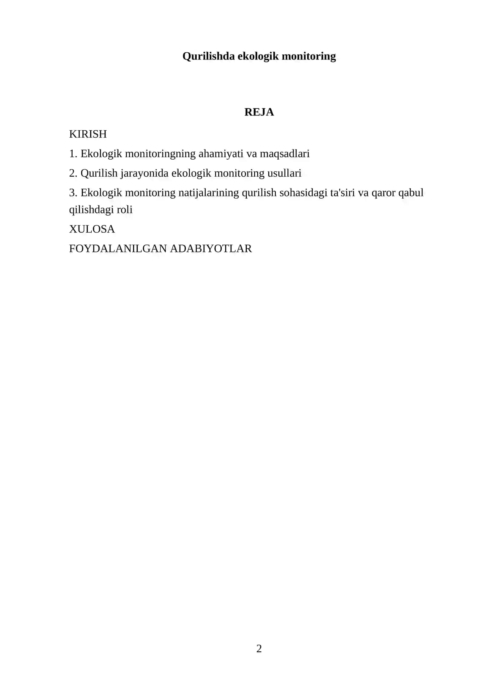 Qurilishda ekologik monitoring 2