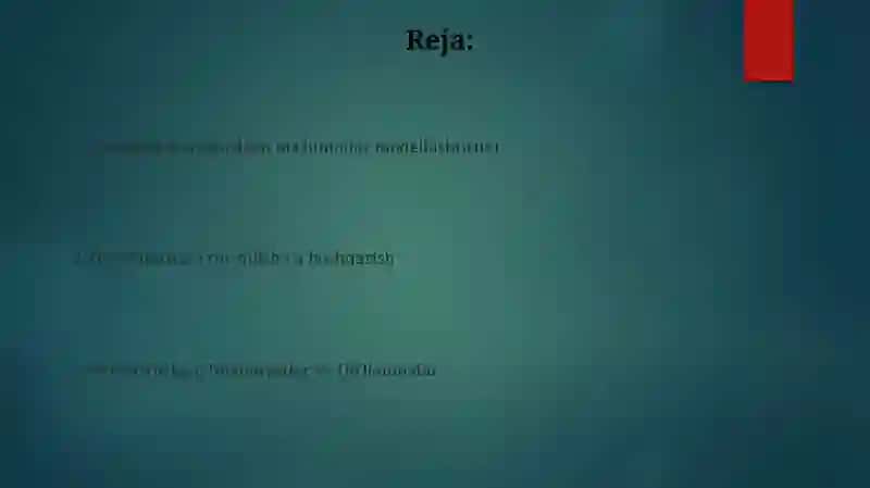 Ob'ektga yo'naltirilgan ma'lumotlar bazasining imkoniyatlari 2