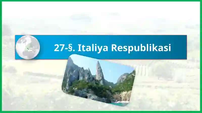 Italiya Respublikasi Geografiyasi 2