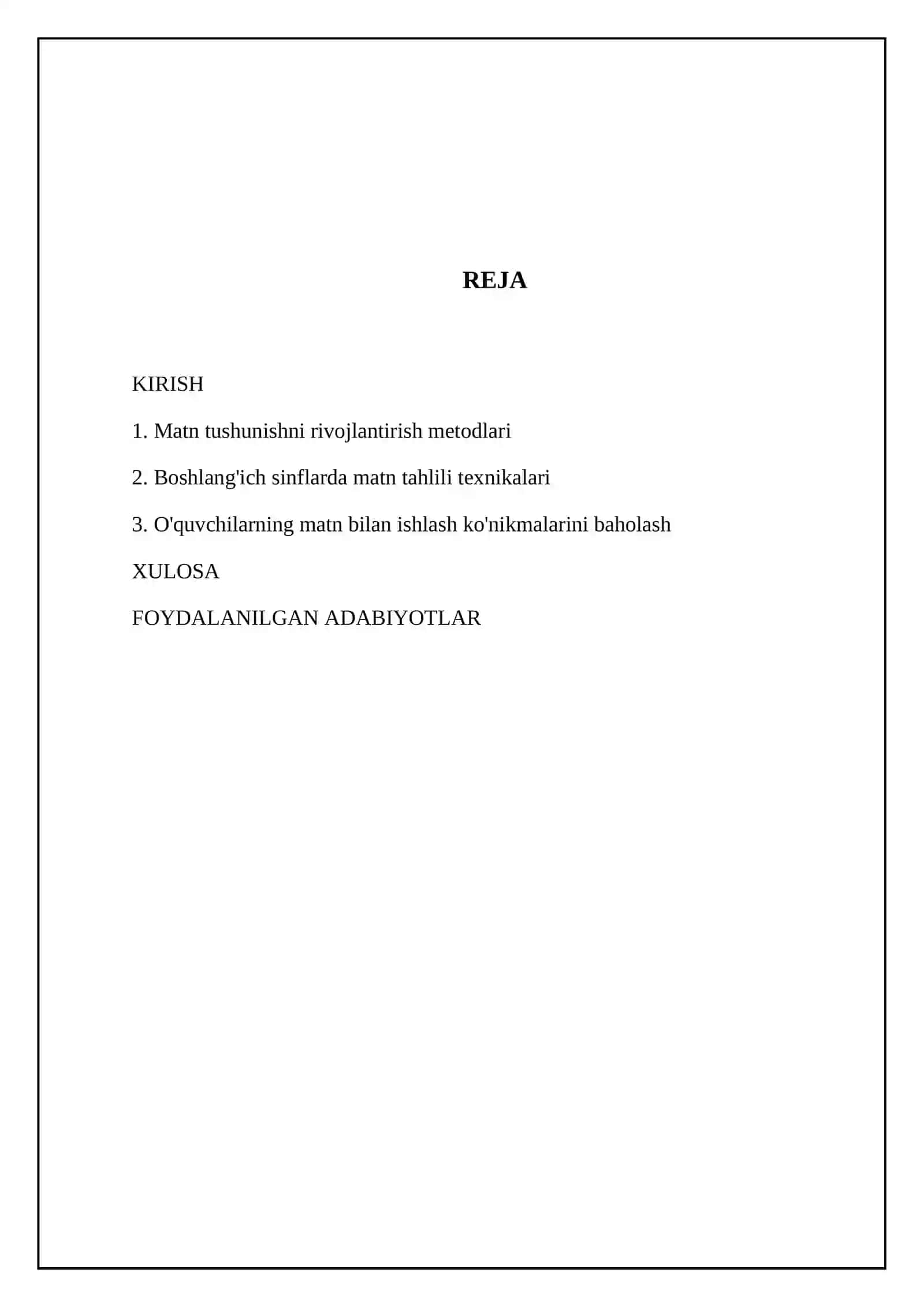 Boshlangich ta'limda matn ustida ishlash 2