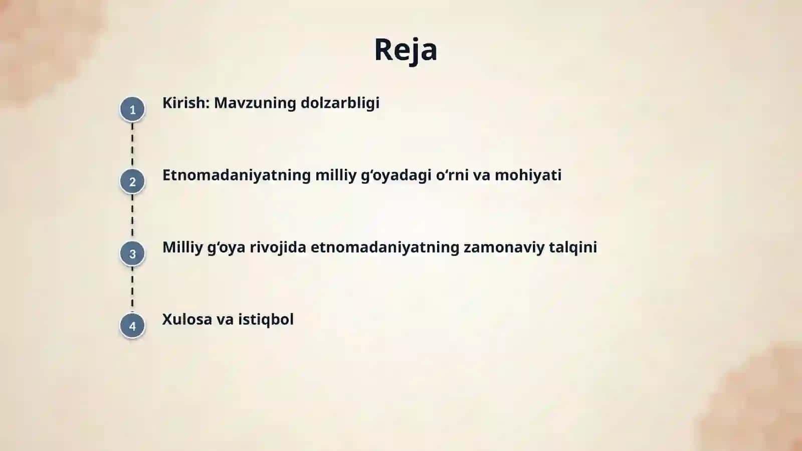 Etnomadaniyat va milliy g‘oya mushtarakligi. 2