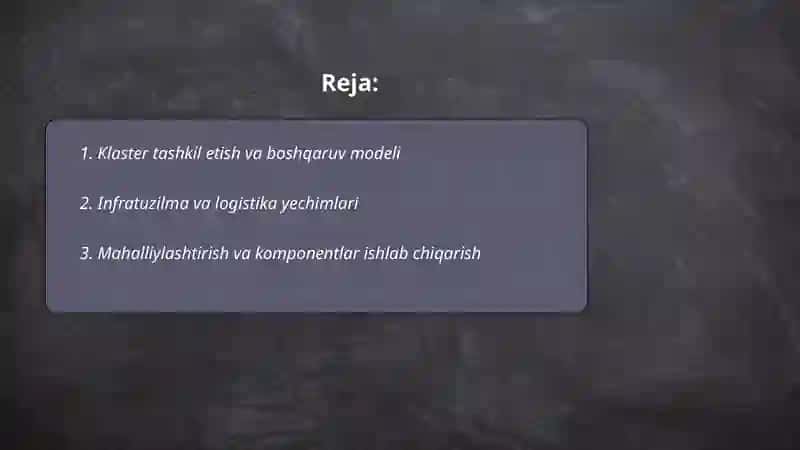 Qishloq xo'jaligi mashinasozlik klasteri 2