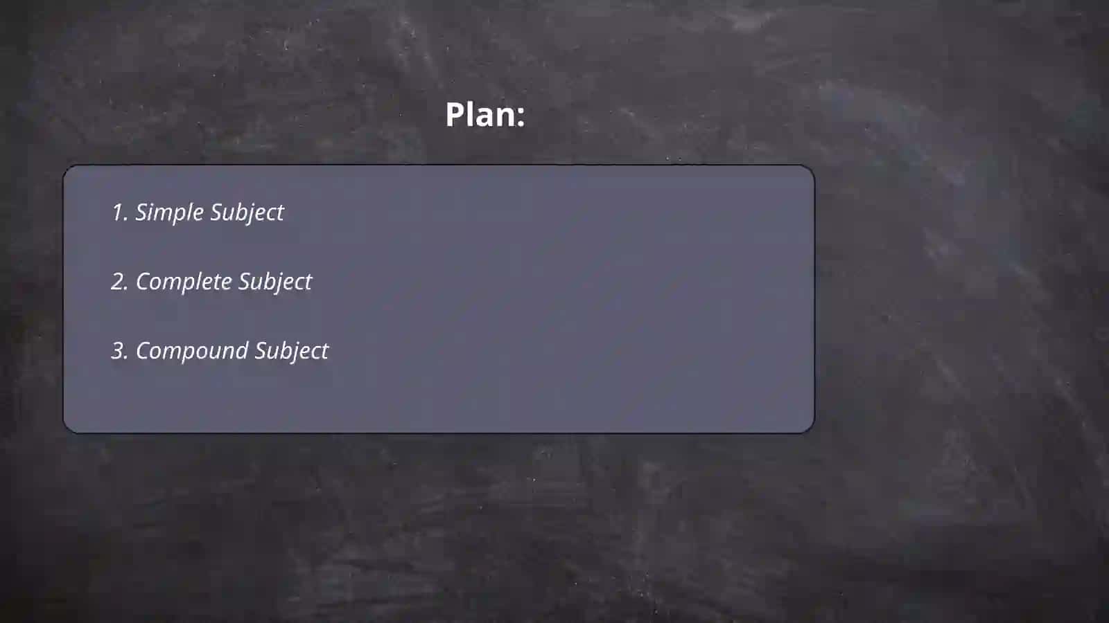 Part of sentences and parts of speech. Types of predicates and subjects 2