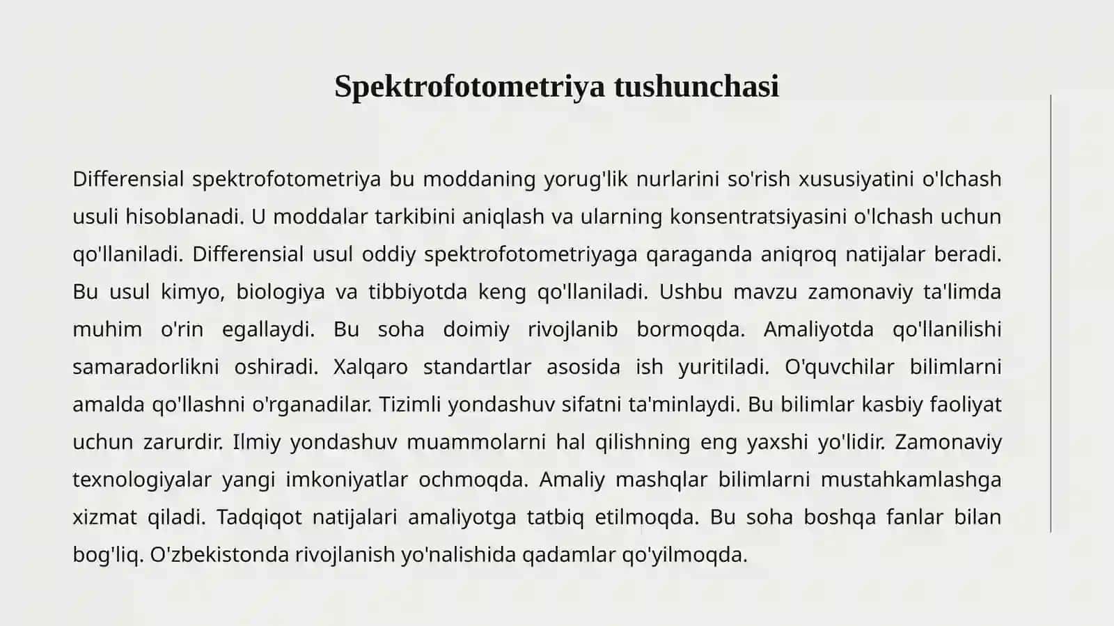 DIFFERENSIAL SPEKTROFOTOMETRIYA 2