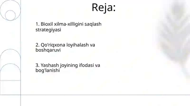 Qoʻriqxona va milliy bogʻlarning tashkil etishning geoekologik tamoyillari 2