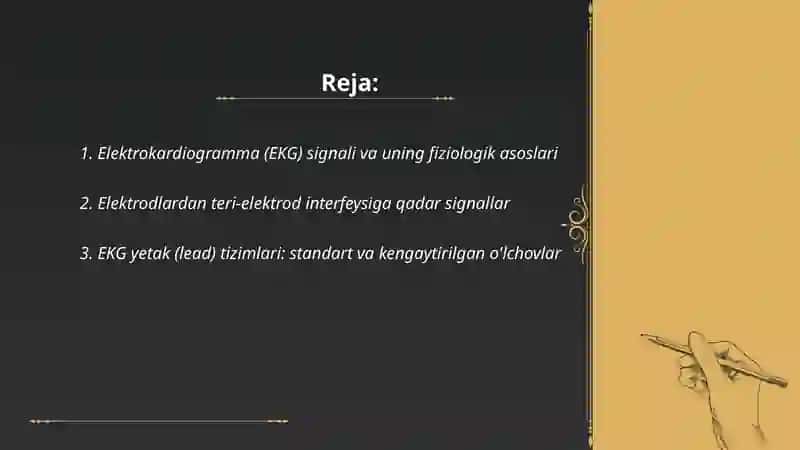 Elektrokardiogramma ishlash prinsipi 2