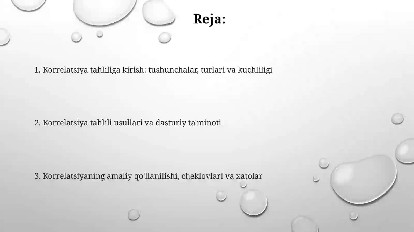 Korrelyatsion tahlil 2