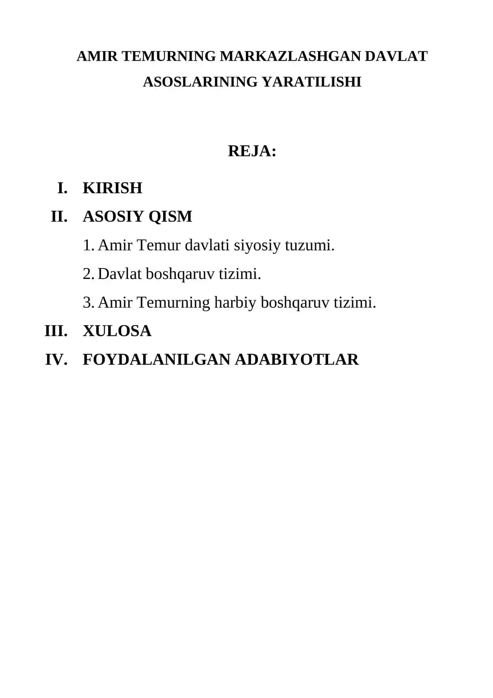 AMIR TEMURNING DEVONDAGI VAZIRLAR FAOLIYATI 2