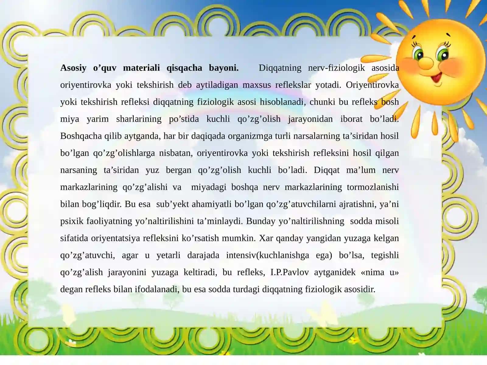 BOG’CHA YOSHDAGI BOLALARDA DIQQATNING RIVOJLANISHI 2