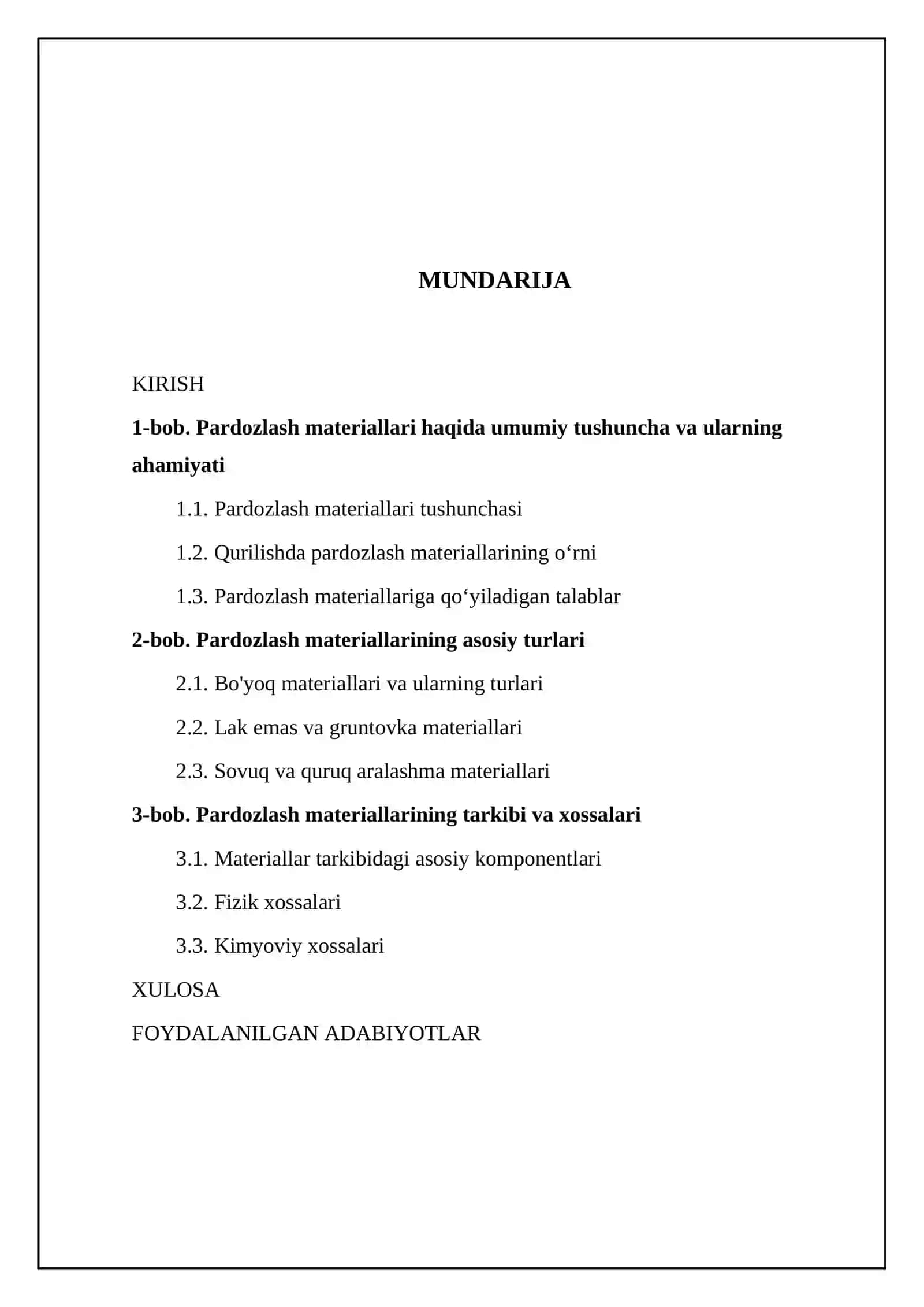 Pardozlash materiallarining turlari va tarkibiy qismlari 2