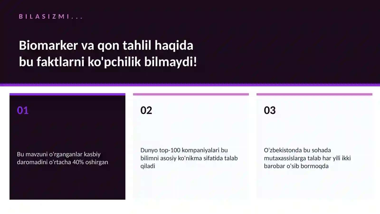Biomarker va qon tahlil 2