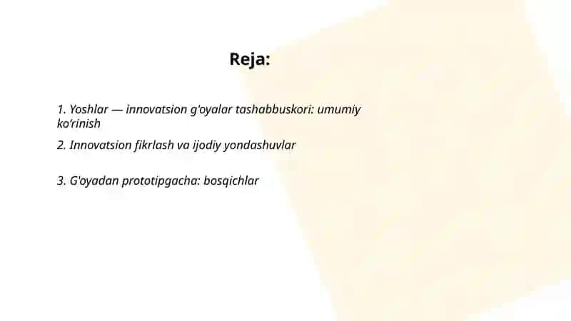 Yoshlar – innovatsion g'oyalar tashabbuskori 2