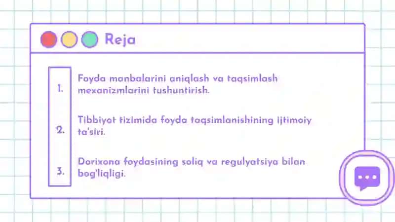 Dorixonaiqtisodiyotida foydaning taqsimlanishi 2