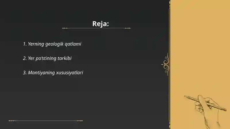 Yerning ichki tuzulishi 2