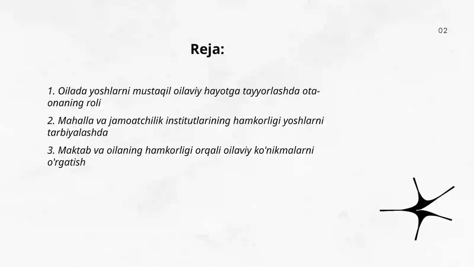 Oilada yoshlarni mustaqil oilaviy hayotga tayyorlashda 2