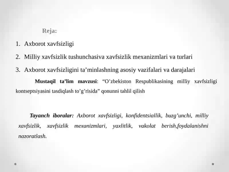 Axborot Xavfsizligi 2