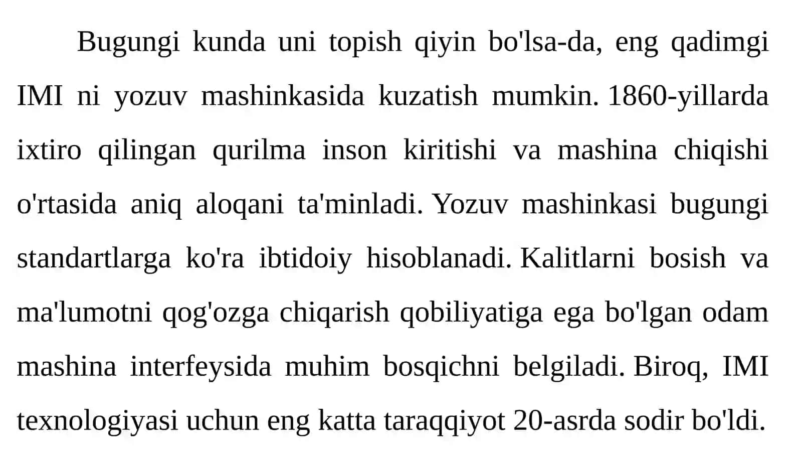 Inson - mashina interfeysning rivojlanish tarixi. Kompyuter bilan ishlash zarurati sifatida interfeysning paydo bo'lishi. 2