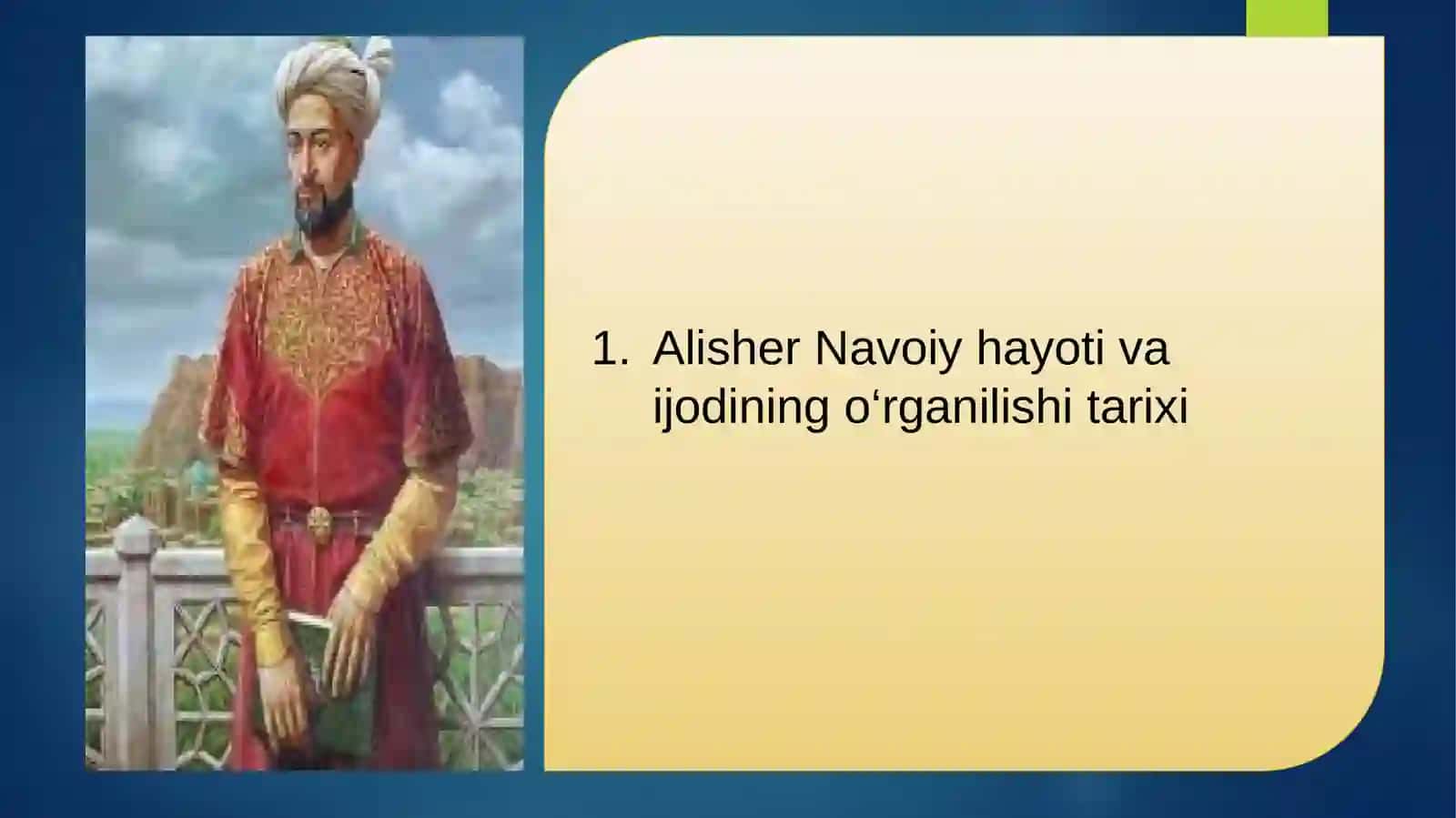 Alisher Navoiy—Adabiyotimizning Milliy Iftixori 2