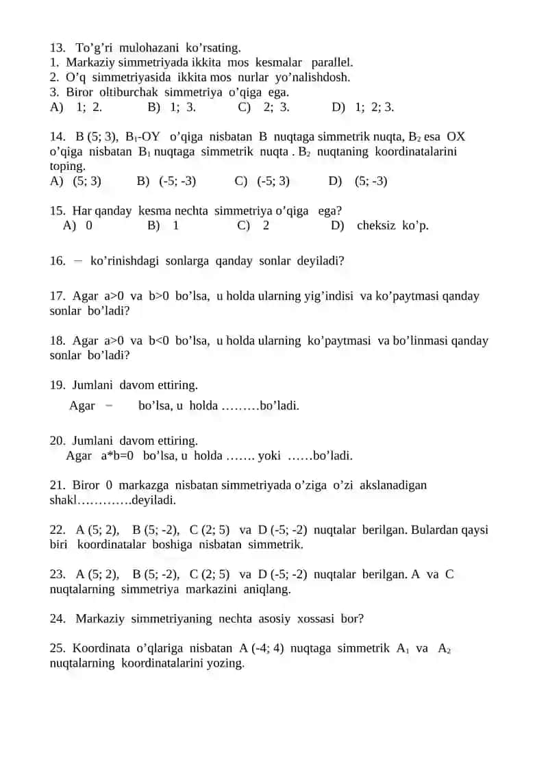 8 - sinf matematika № 3 2