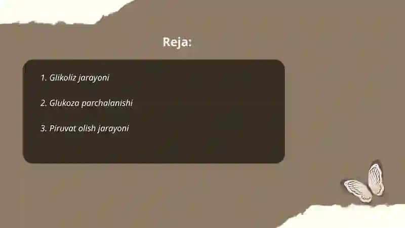 Glyukozani bijgʻitishdan olinadigan mahsulotlar haqida 2