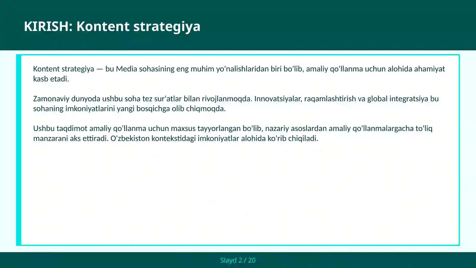 Kontent strategiya 2