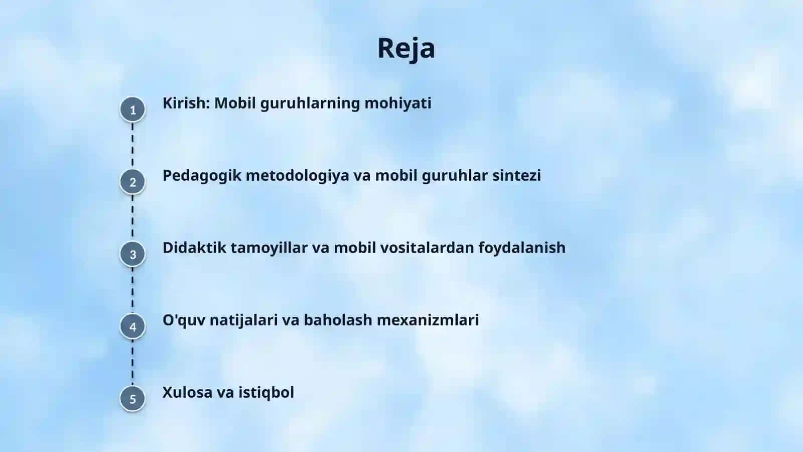 Mobil guruhlarda talim tarbiya jarayonlarini tashkil etish 2