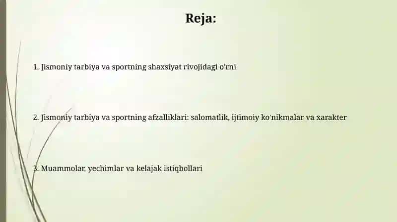Jismoniy tarbiya va sportning ta'rifi 2