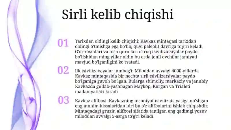 Qadimgi Kavkazorti Sivilizatsiyasining OʻZiga Xos Xususiyati 2