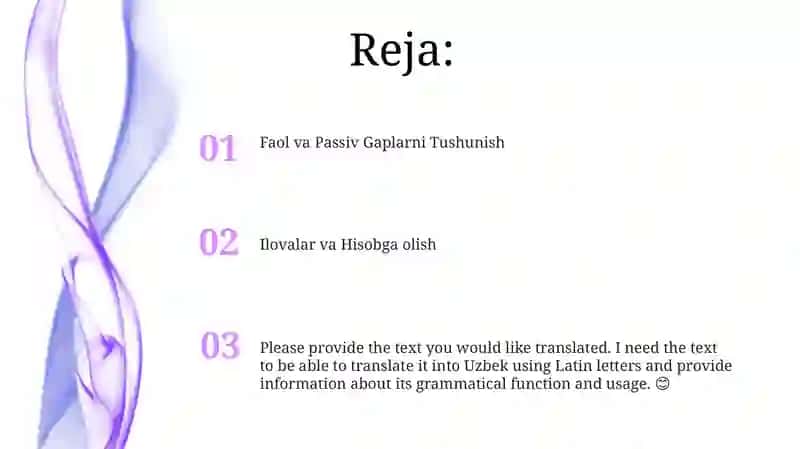 Faol va Passiv Gaplarni Tushunish 2
