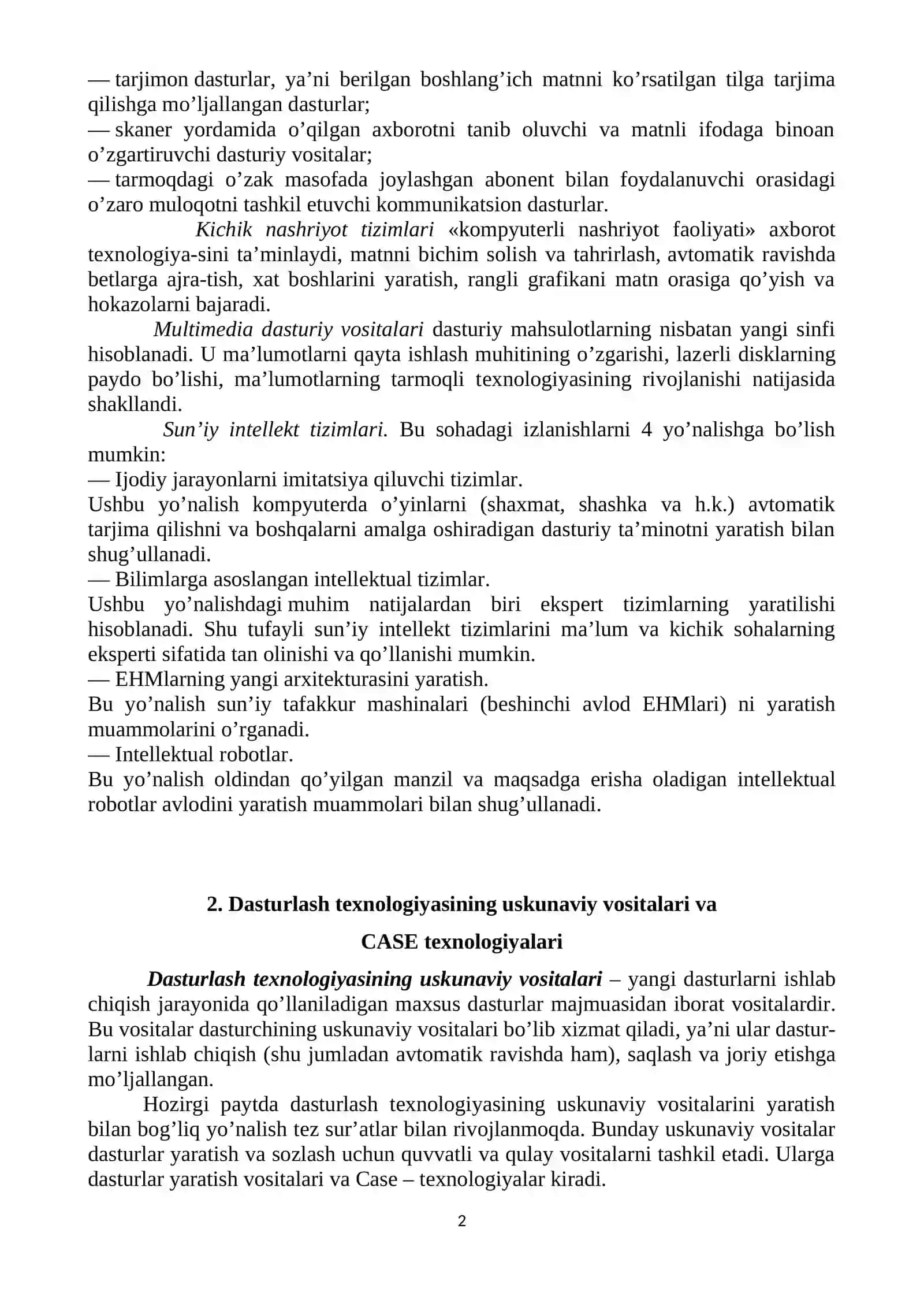 Matnli ma’lumotlarni qayta ishlash malakalarini shakllantirish 2