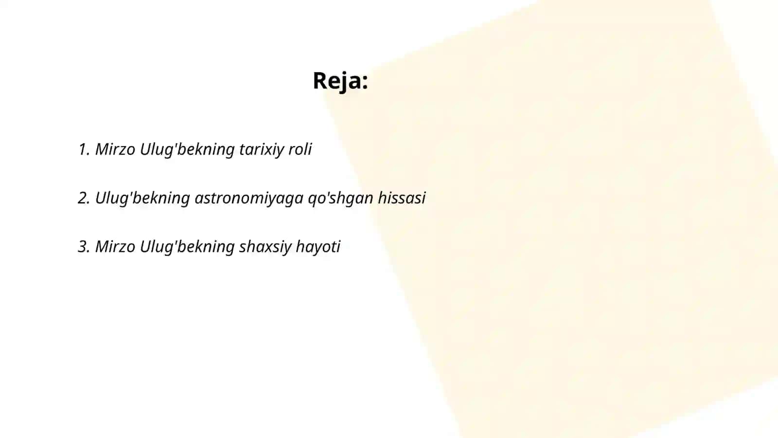 Mirzo Ulug'bek 2