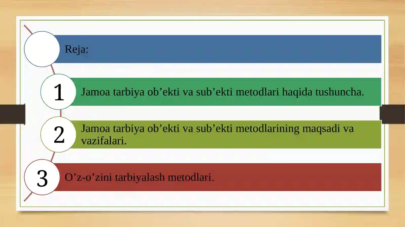 Jamoa tarbiya ob’ekti va sub’ekti sifatida 2