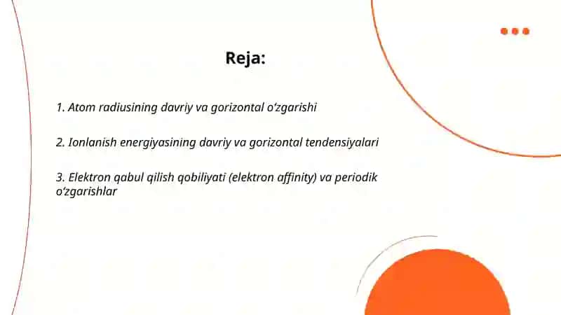Elementlarning davriy oʻzgaruvchan hossalari 2
