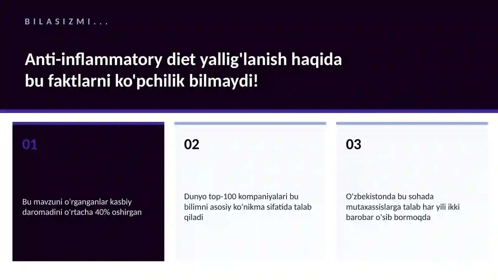 Anti-inflammatory diet yallig'lanish 2