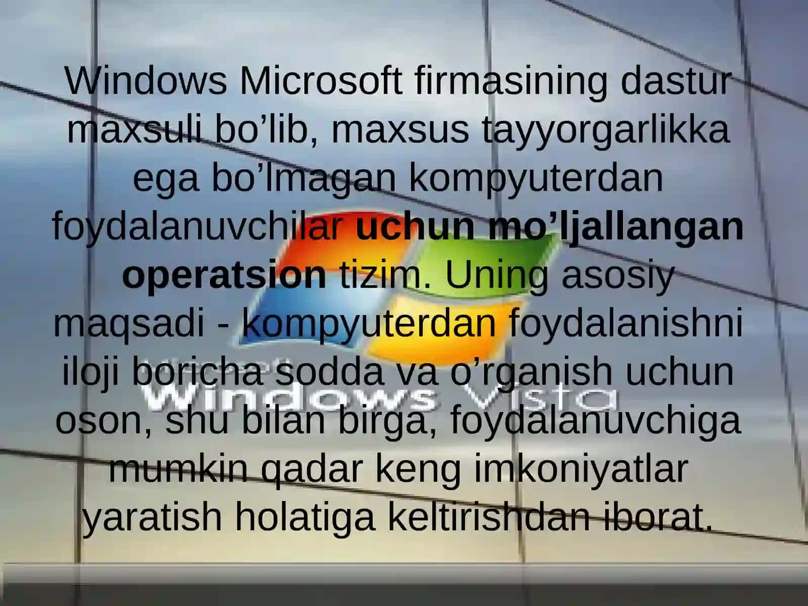 WINDOWS TIZIMI 2